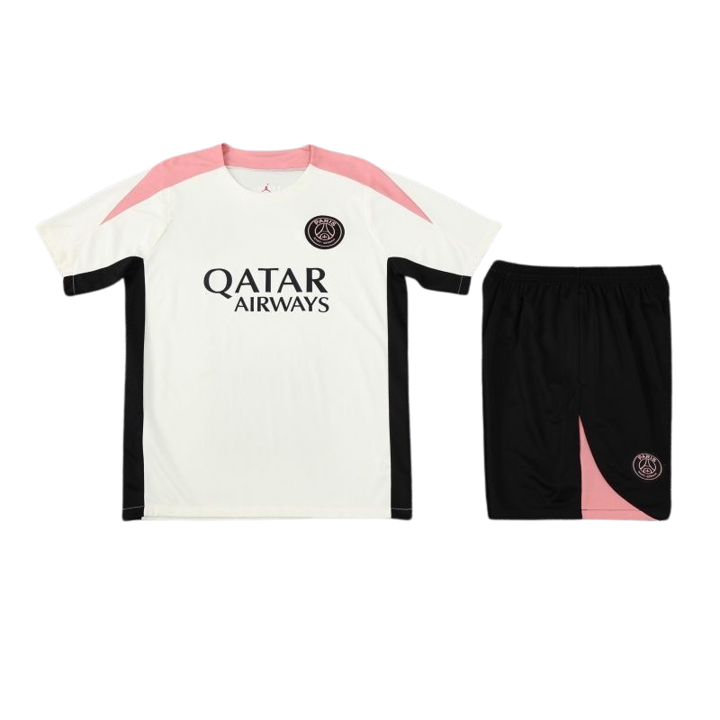 Psg White/Pink Trainingsset