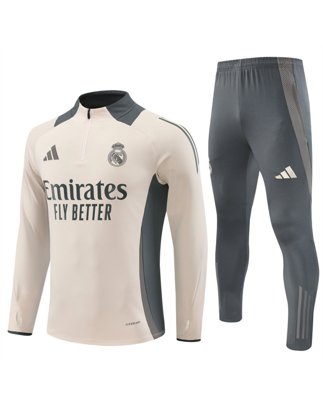 Real Madrid Beige Tracksuit