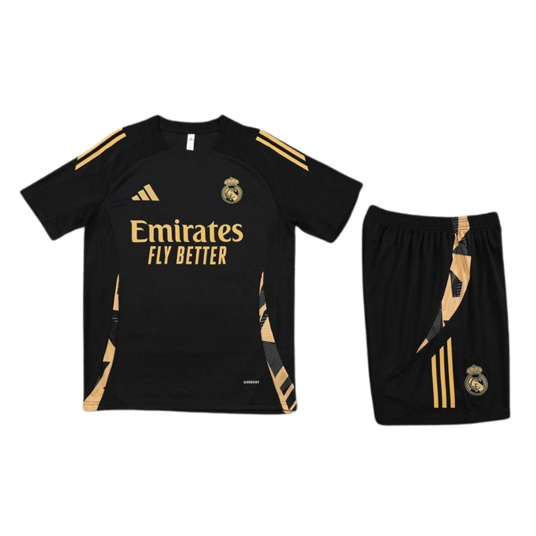 Real Madrid Black/Gold Trainingsset