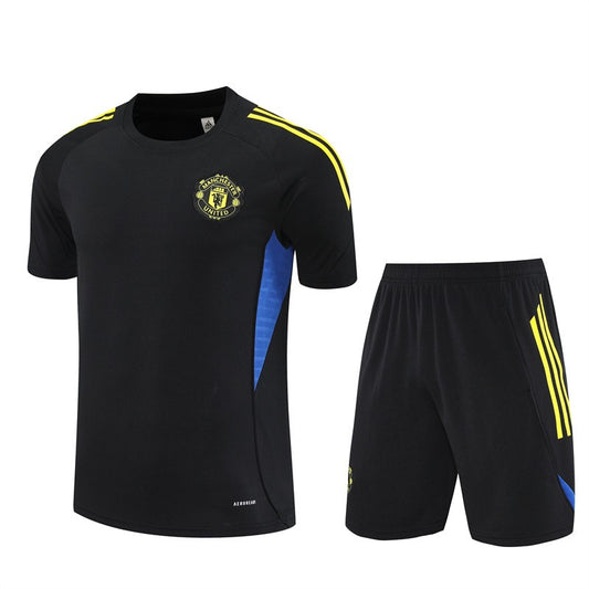 Manchester Utd Black/Yellow Trainingsset