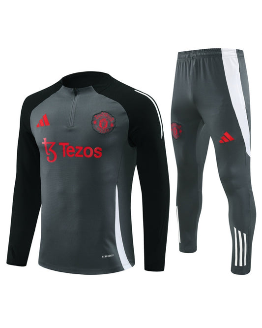 Manchester UTD Gray/Black Tracksuit