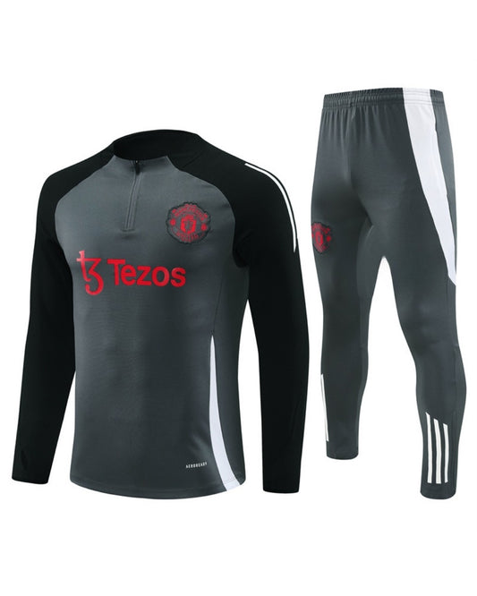 Manchester UTD Gray/Black Tracksuit