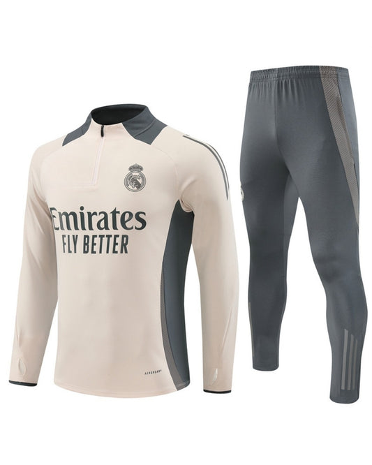 Real Madrid Beige Tracksuit