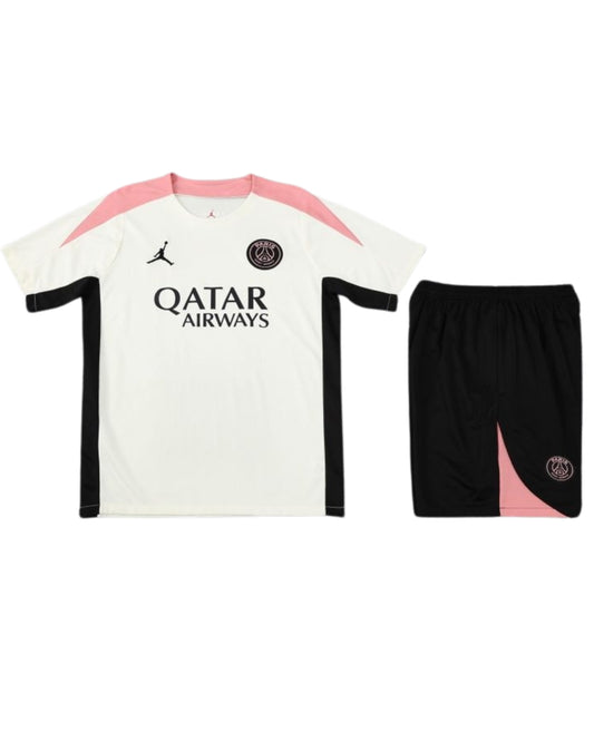 Psg White/Pink Trainingsset